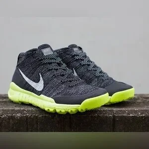 Nike | Shoes | Nike Flyknit Trainer Chukka Black And Volt  display picture 1